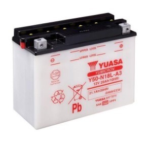 Yuasa Startbatteri Y50-N18L-A3 (Uden syre!)
