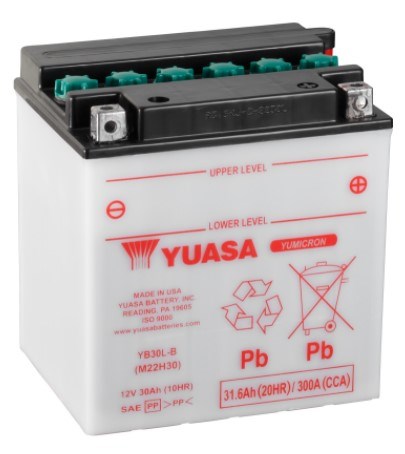 Yuasa batteri YB30L-B (HUSK SYRE!!)