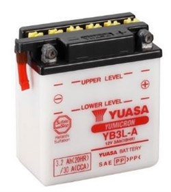 Yuasa Startbatteri YB3L-A (Uden syre!)