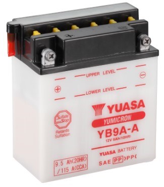 Yuasa Startbatteri YB9A-A (Uden syre!)