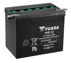 Yuasa Startbatteri YHD-12 (Uden syre!)