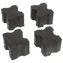 Gummimellemlæg 4 stk. 25mm/40mm