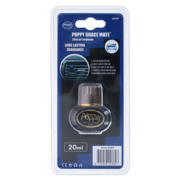 Poppy mini luftfrisker New Car, 20 ml.