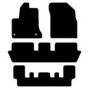 Velour måtter Citroen C4 Picasso 7P 2006-2012