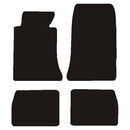 Velour Måtter Mercedes 124 Coupe 87-93 - uden måttelåse