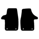 Velour formåtte VW Transporter T6 2 enkeltstole