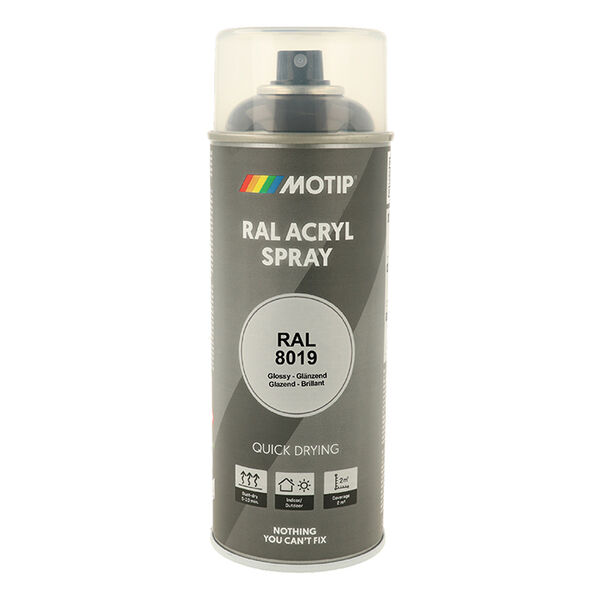 Motip Ral 8019 high gloss grey brown