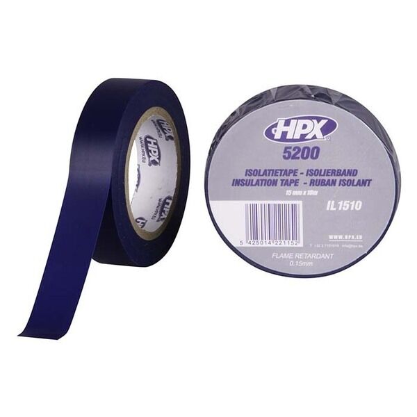 HPX isolerbånd blå 15mm x 10m