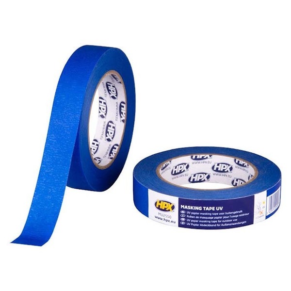 HPX afdækningstape op til 60G UV, blå, 25mmx50m