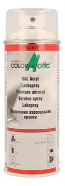 ColorMatic maling, RAL 9010 (Ren hvid), Højglans (400ml)
