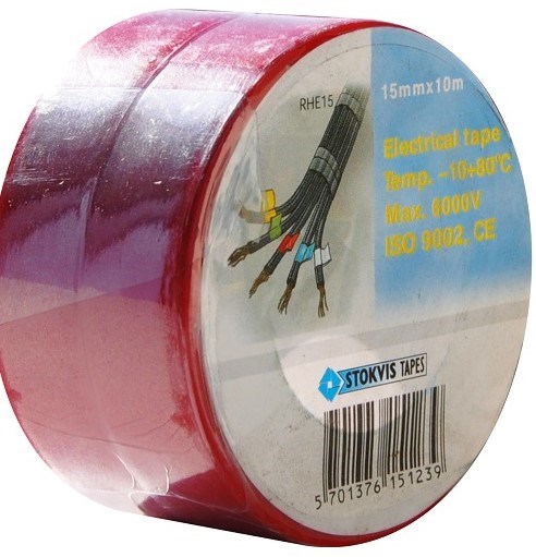 Isolerbånd Rød  (10m)