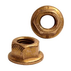 Kobbermøtrik m/flange (Vælg størrelse)