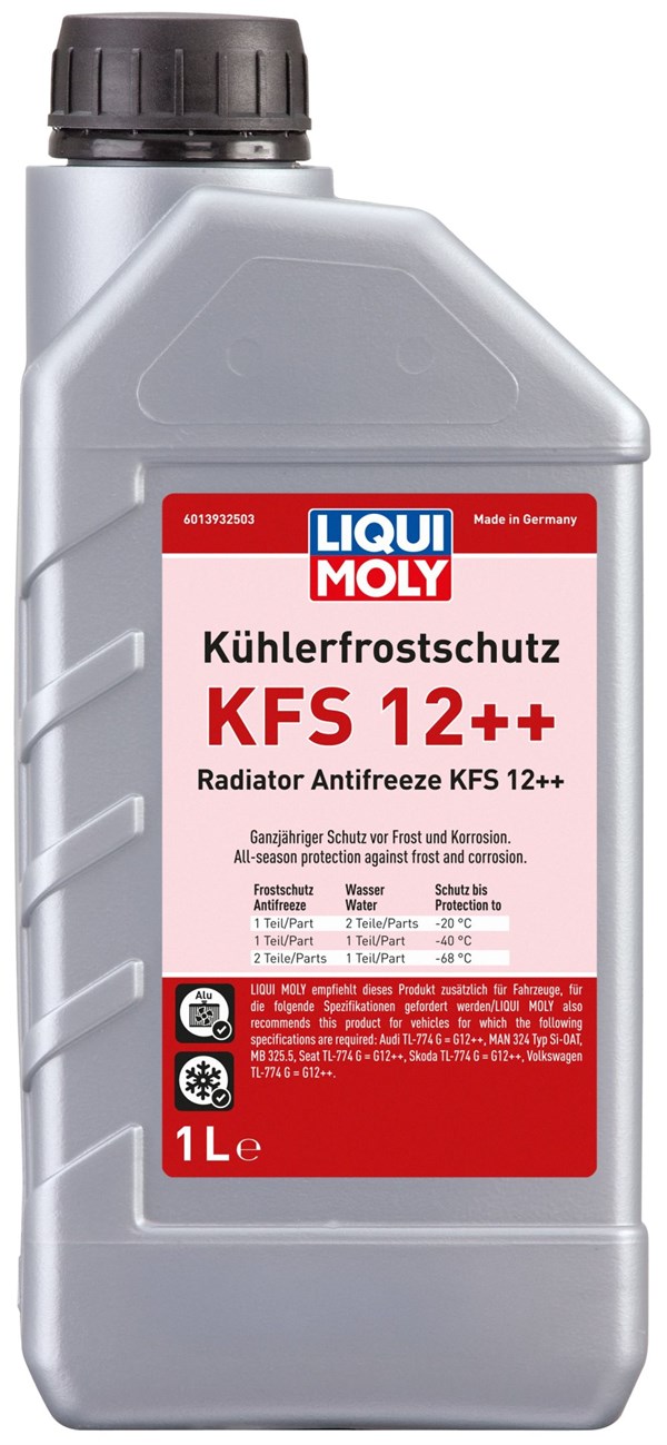 Liqui Moly kølervæske/frostvæske KFS12++ (rød) (1 liter)