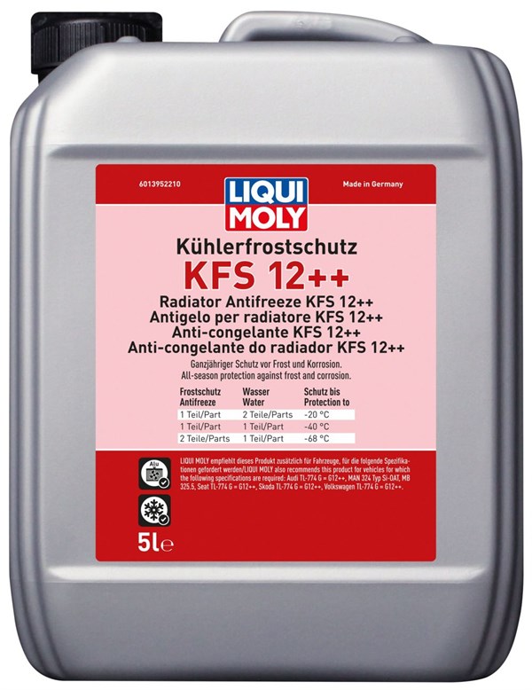 Liqui Moly kølervæske/frostvæske KFS12++ (rød) (5 liter)