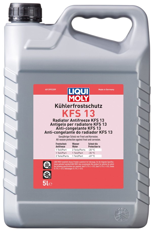 Liqui Moly kølervæske/frostvæske KFS13 (lys rød) (5 liter)