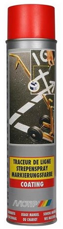 Motip Markeringsspray - Rød (kan bruges på vogn) (600ml)