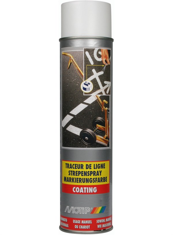 Motip Markeringsspray - Hvid (kan bruges på vogn) (600ml)