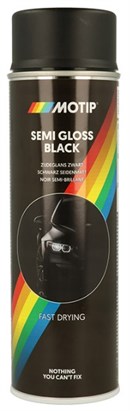 Motip Spraymaling Sort Satin Mat (500ml)
