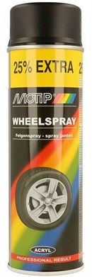 Motip Fælgspray Sort (Mat) (500ml)