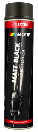 Motip Spraymaling Mat Sort - Kampagnestørrelse (600ml)