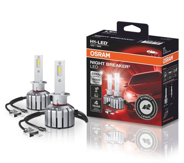 Osram H1 Night Breaker LED - ECE godkendt (2 stk.)