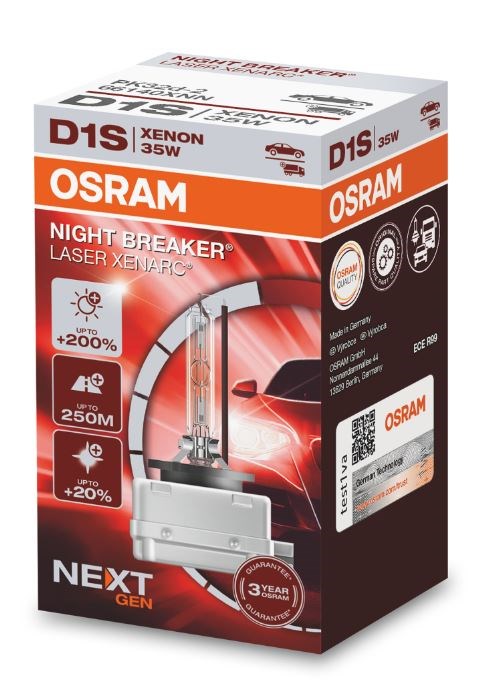 Osram Night Breaker Laser D1S +200% Next Gen (1stk)