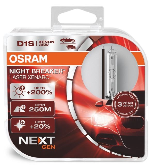 Osram Night Breaker Laser D1S +200% Next Gen (2stk)