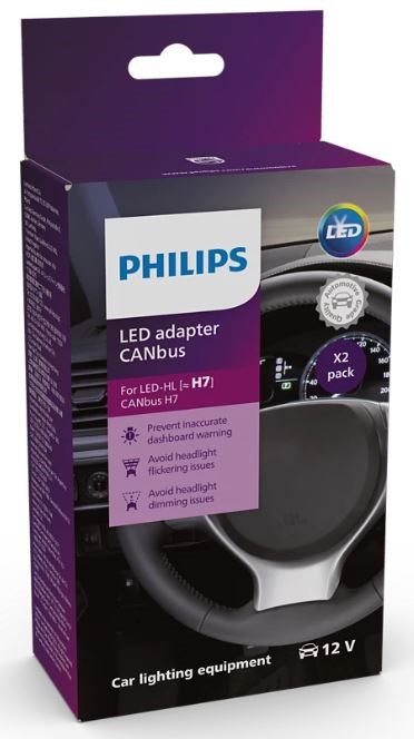 Philips CANBUS adaptor til H7 LED lyskilder (2 stk.) 