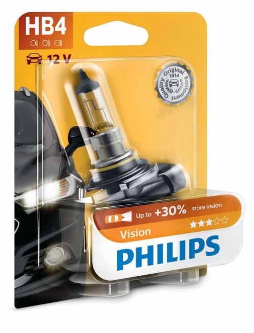 Philips HB4 (9006) 55W Vision (1 stk.)