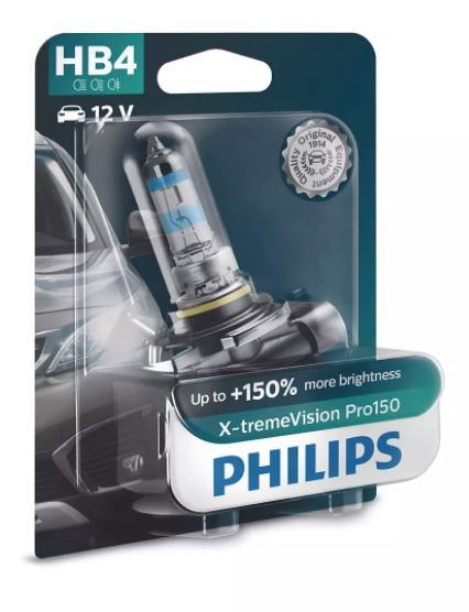 Philips HB4 X-tremeVision Pro150 +150% lys (1 stk.)
