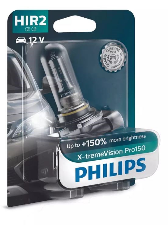 Philips HIR2 X-tremeVision Pro150 +150% lys (1 stk.)