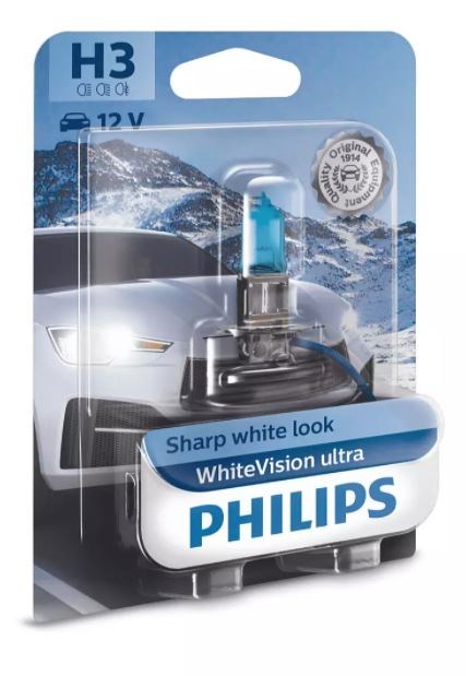Philips H3 White Vision Ultra (1 stk)