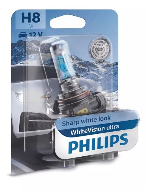 Philips H8 (12360) White Vision Ultra (1 stk.)