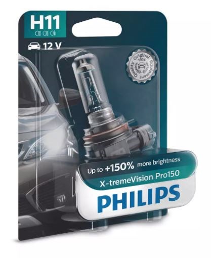 Philips H11 X-tremeVision Pro150 +150%