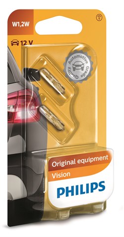 Philips W1,2W (12516) Vision (2 stk)