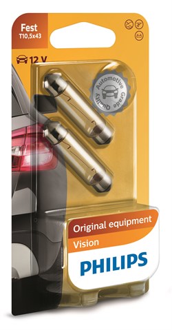 Philips Pinol pære 10 Watt (12866) Vision (2 Stk.)