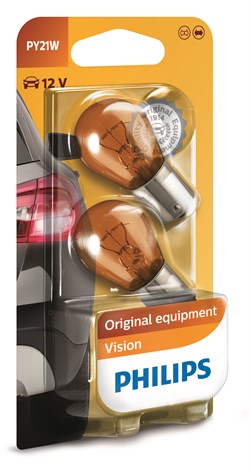 Philips PY21W Orange (12496) (2 stk.)