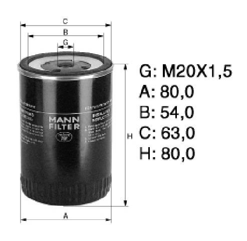 Brændstoffilter WK812 Mann & Hummel