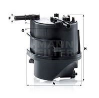 Brændstoffilter WK939 Mann & Hummel